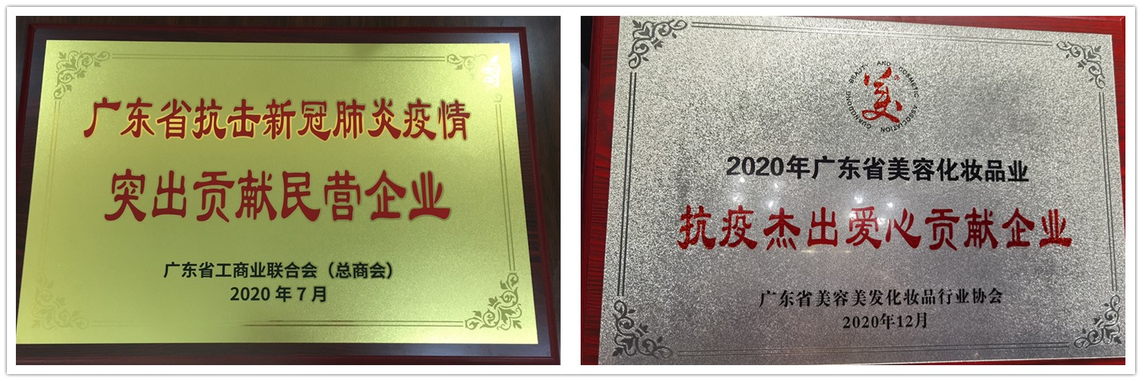 2020年广东省抗击新冠肺炎疫情突出贡献民营企业牌匾-广东省工商业联合会_副本.jpg